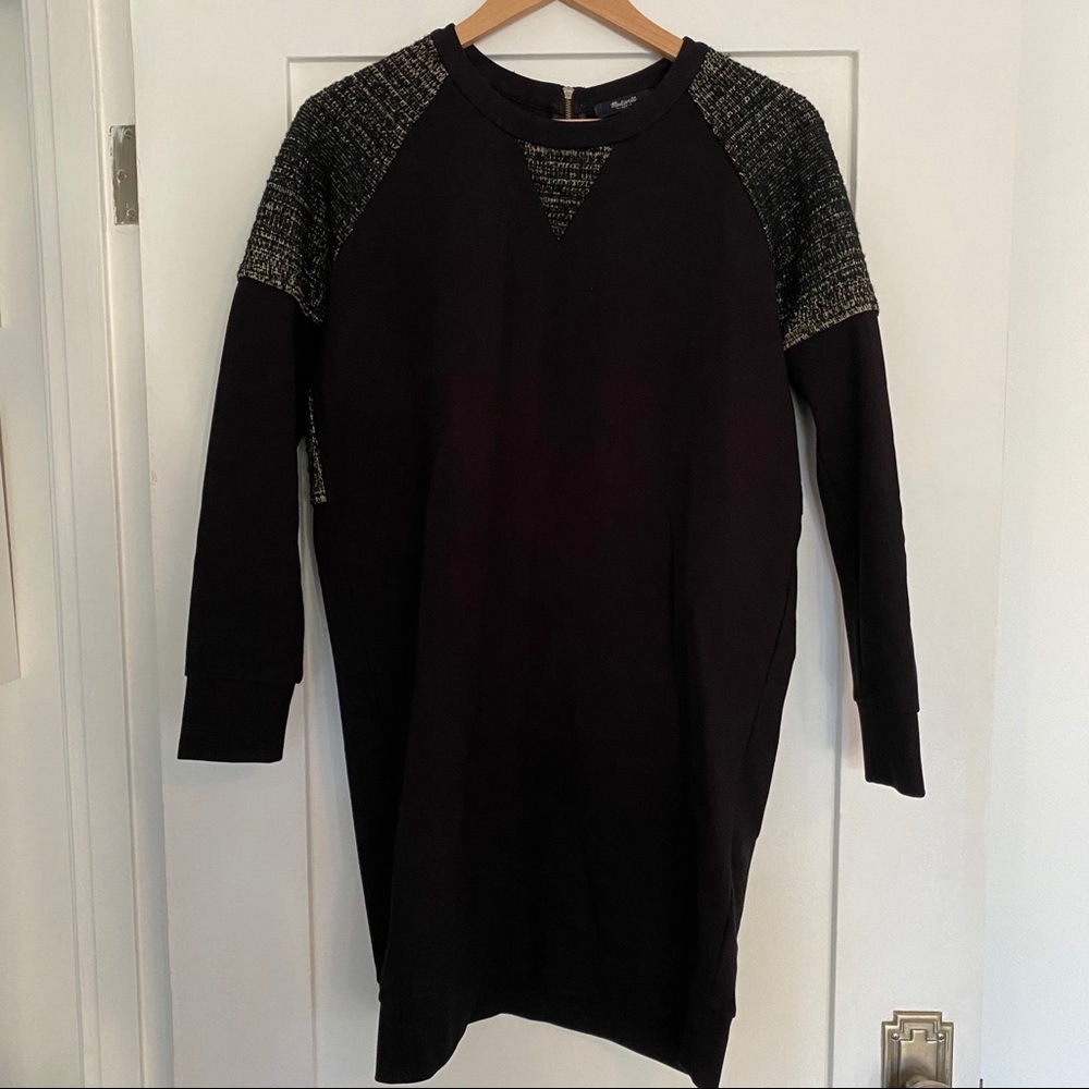 Madewell black knit dress